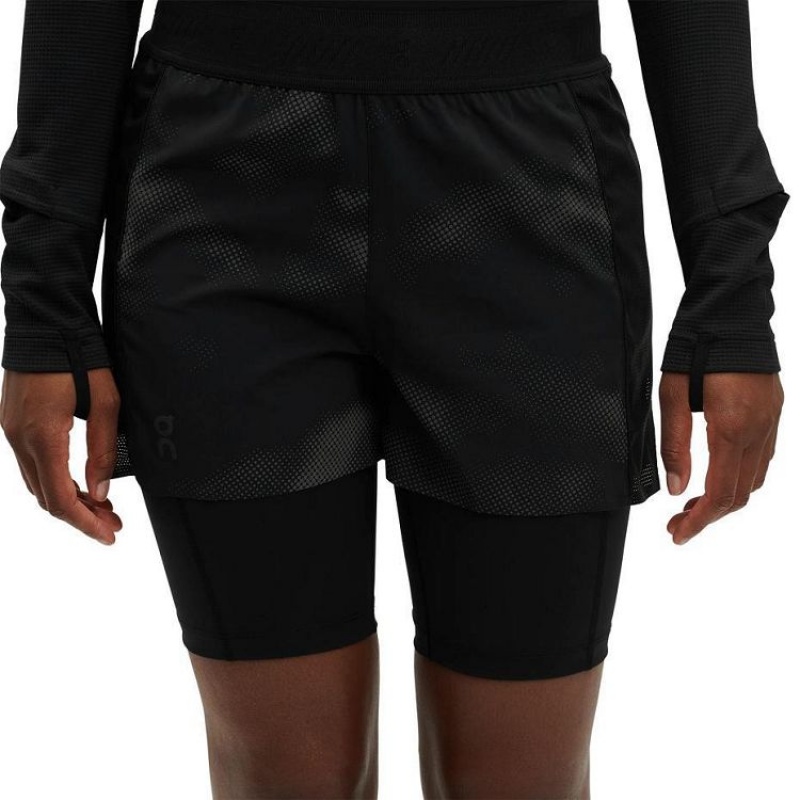 On Cloud Active Lumos Shorts Dame Svarte | NO_ON8824