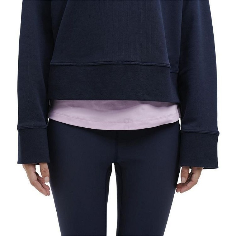 On Cloud Crew Neck Gensere Dame Marineblå | NO_ON8976