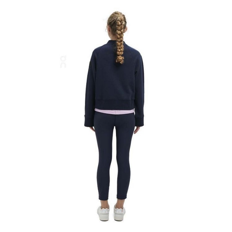 On Cloud Crew Neck Gensere Dame Marineblå | NO_ON8976