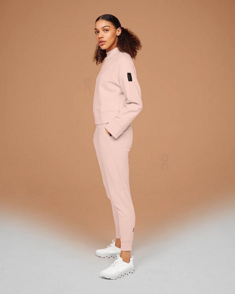 On Cloud Crew Neck Gensere Dame Rosa | NO_ON8738