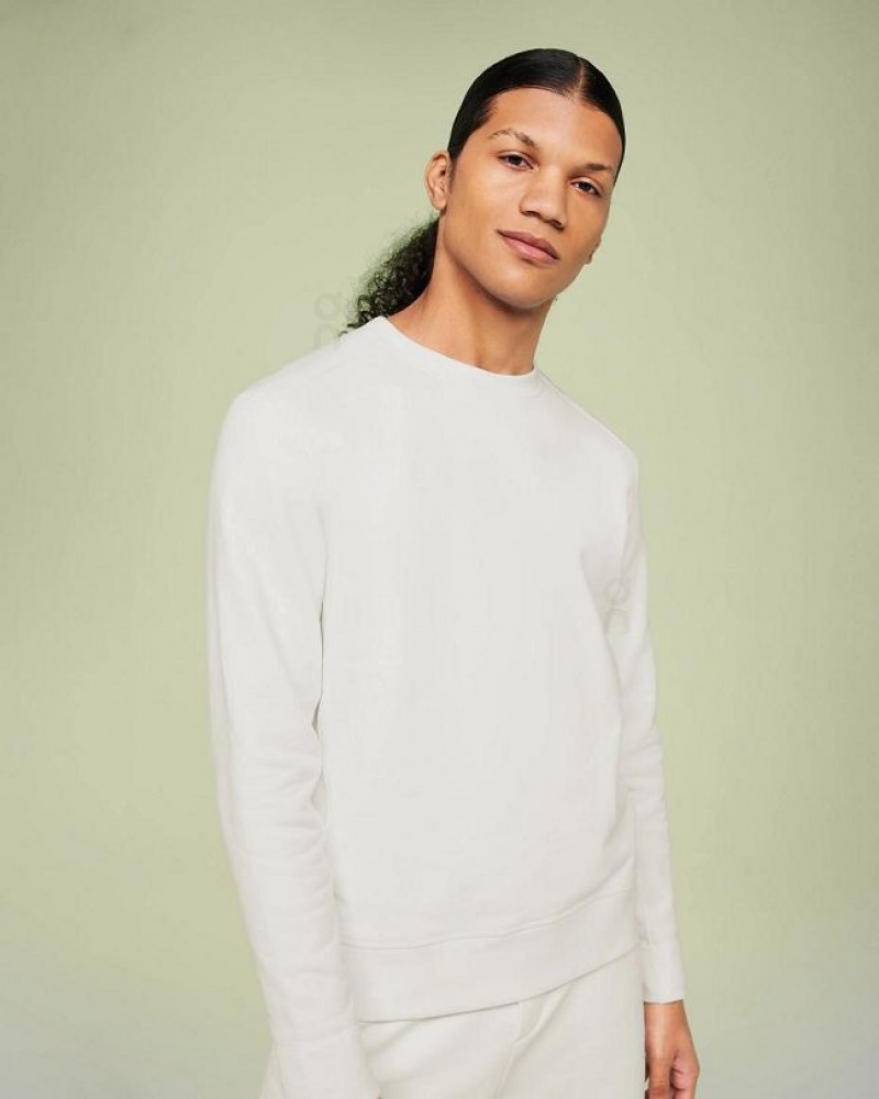 On Cloud Crew Neck Gensere Herre Hvite | NO_ON8172