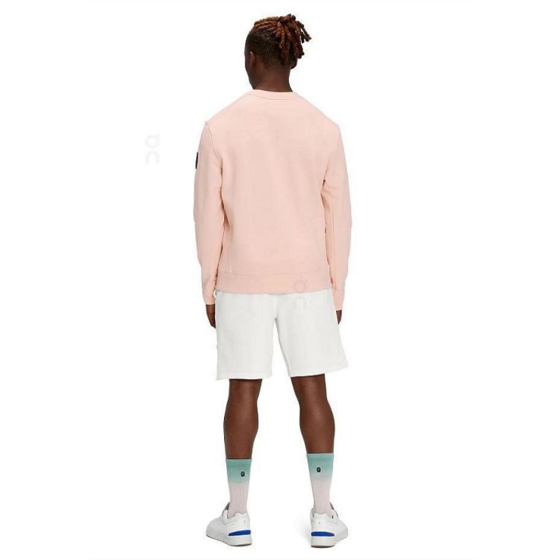 On Cloud Crew Neck Gensere Herre Rosa | NO_ON8504