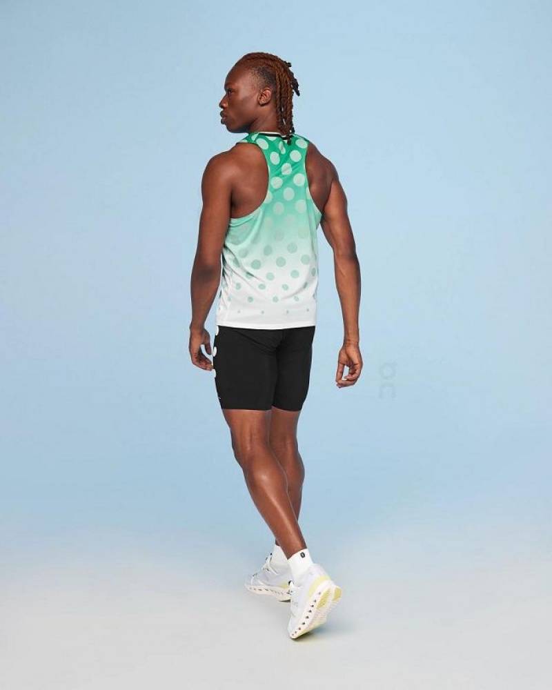 On Cloud Marathon Tight Distance Shorts Herre Svarte | NO_ON9036