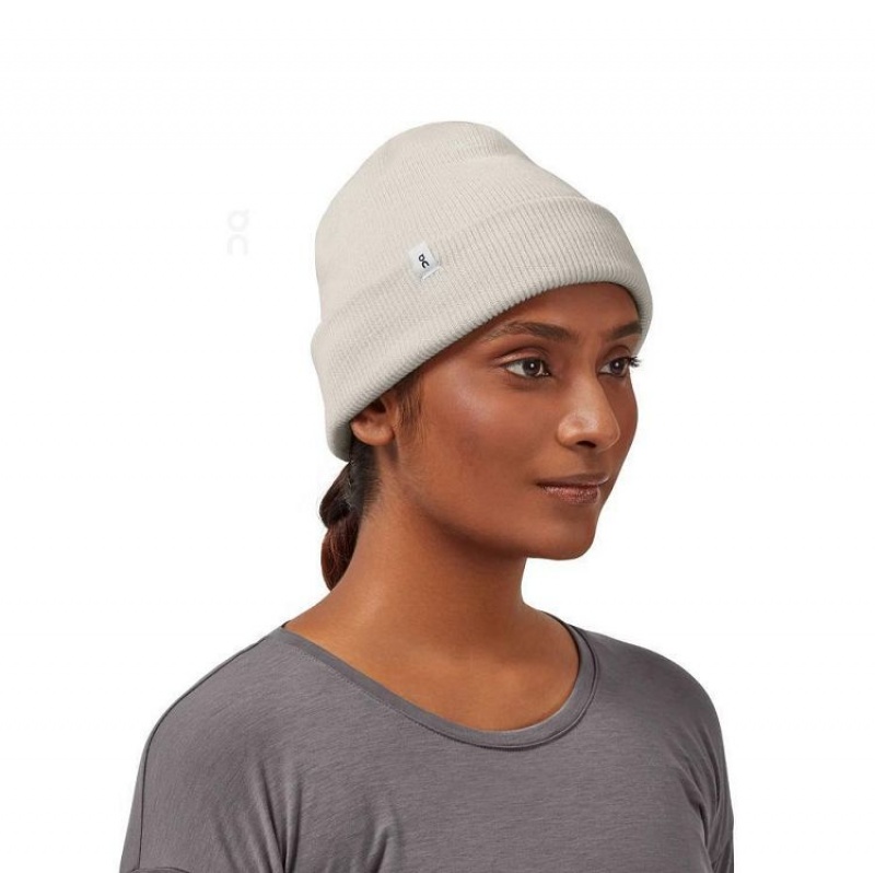 On Cloud Merino Beanie Dame Beige | NO_ON8165