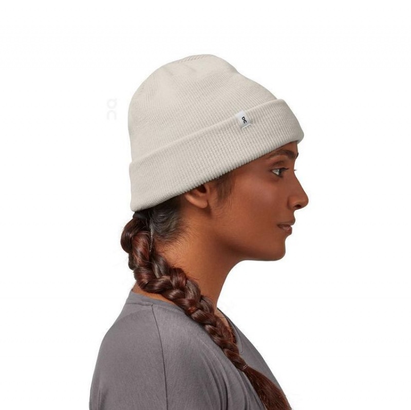 On Cloud Merino Beanie Dame Beige | NO_ON8165