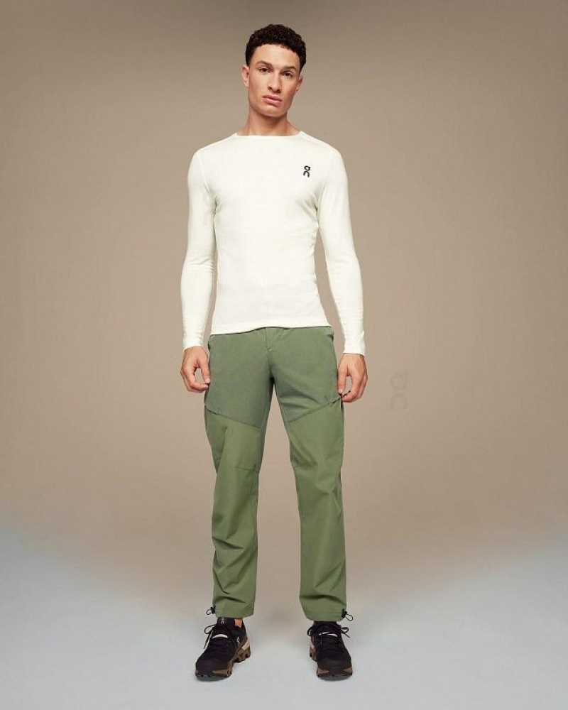 On Cloud Merino Long-T T-skjorte Herre Hvite | NO_ON8595