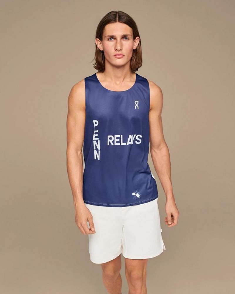 On Cloud Penn Relays Singlet Tank Top Dame Kongeblå | NO_ON8598