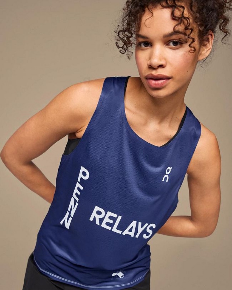 On Cloud Penn Relays Singlet Tank Top Dame Kongeblå | NO_ON8598