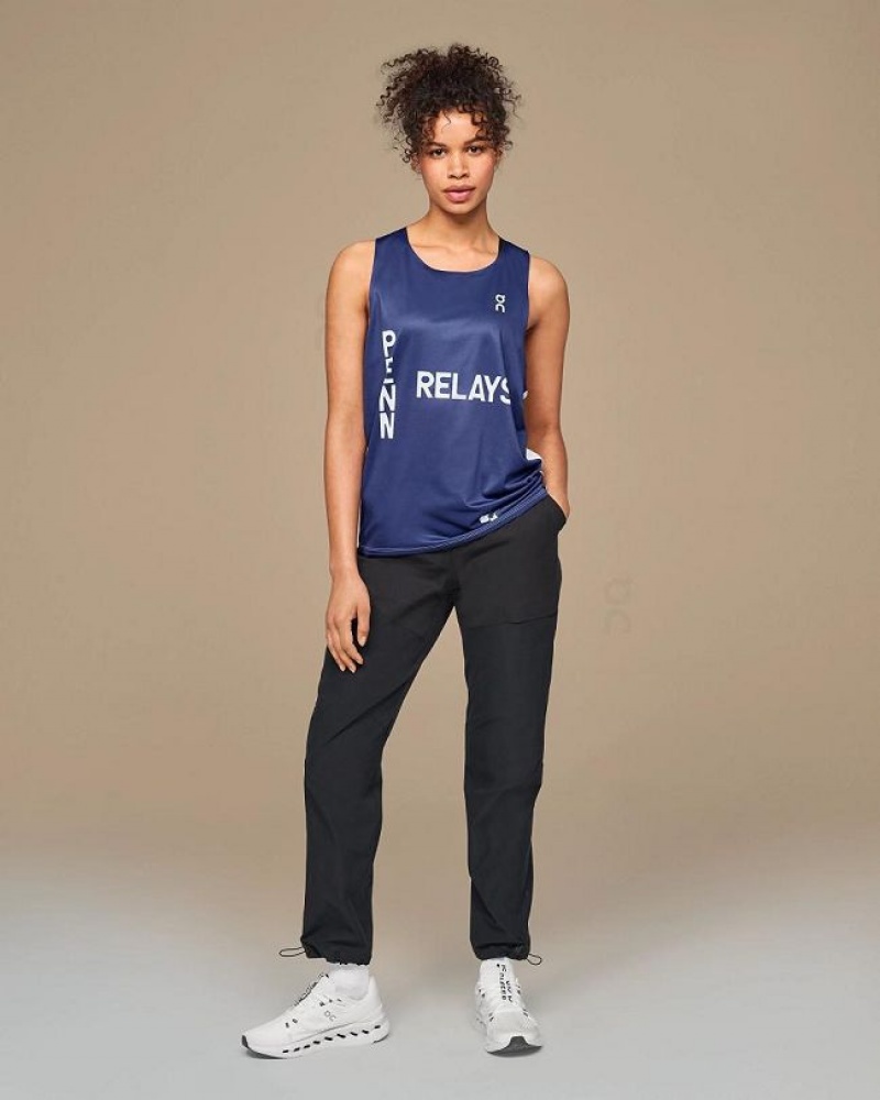 On Cloud Penn Relays Singlet Tank Top Dame Kongeblå | NO_ON8598