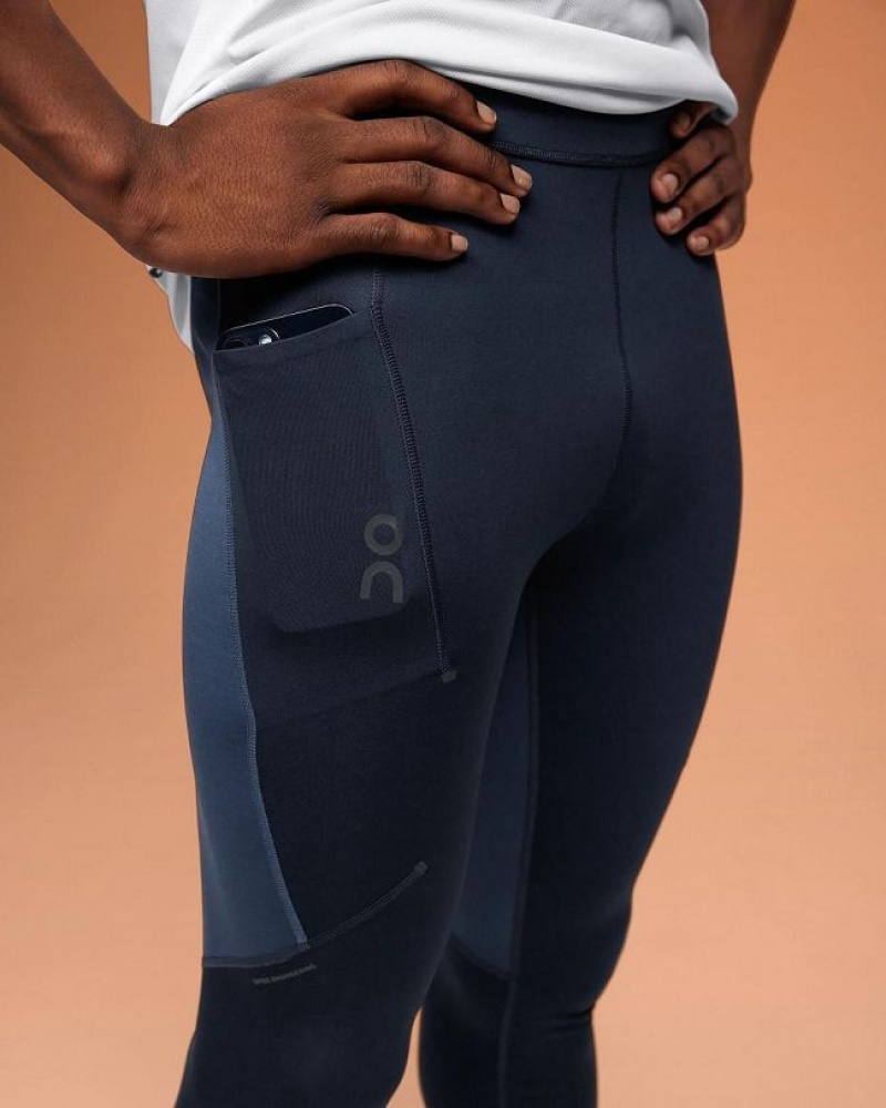 On Cloud Performance Leggings Herre Marineblå | NO_ON8028