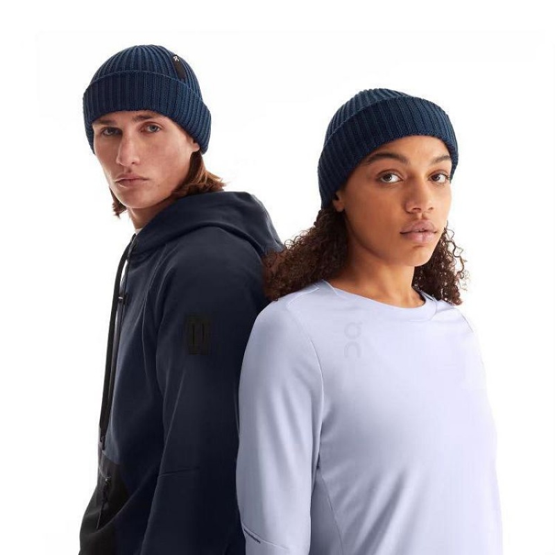 On Cloud Studio Beanie Herre Marineblå | NO_ON8669