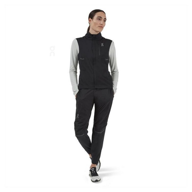 On Cloud Weather Vest Jakker Dame Svarte | NO_ON8645